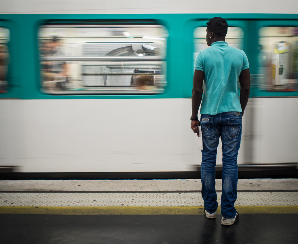 Modern automated M11 Metro train